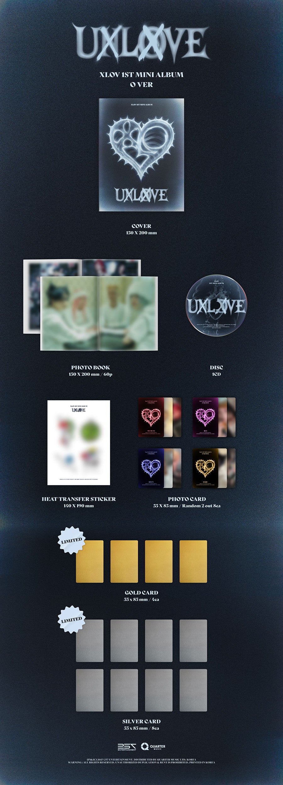 XLOV – 1ST MINI ALBUM [UXLXVE] (O VER.) | PREORDER